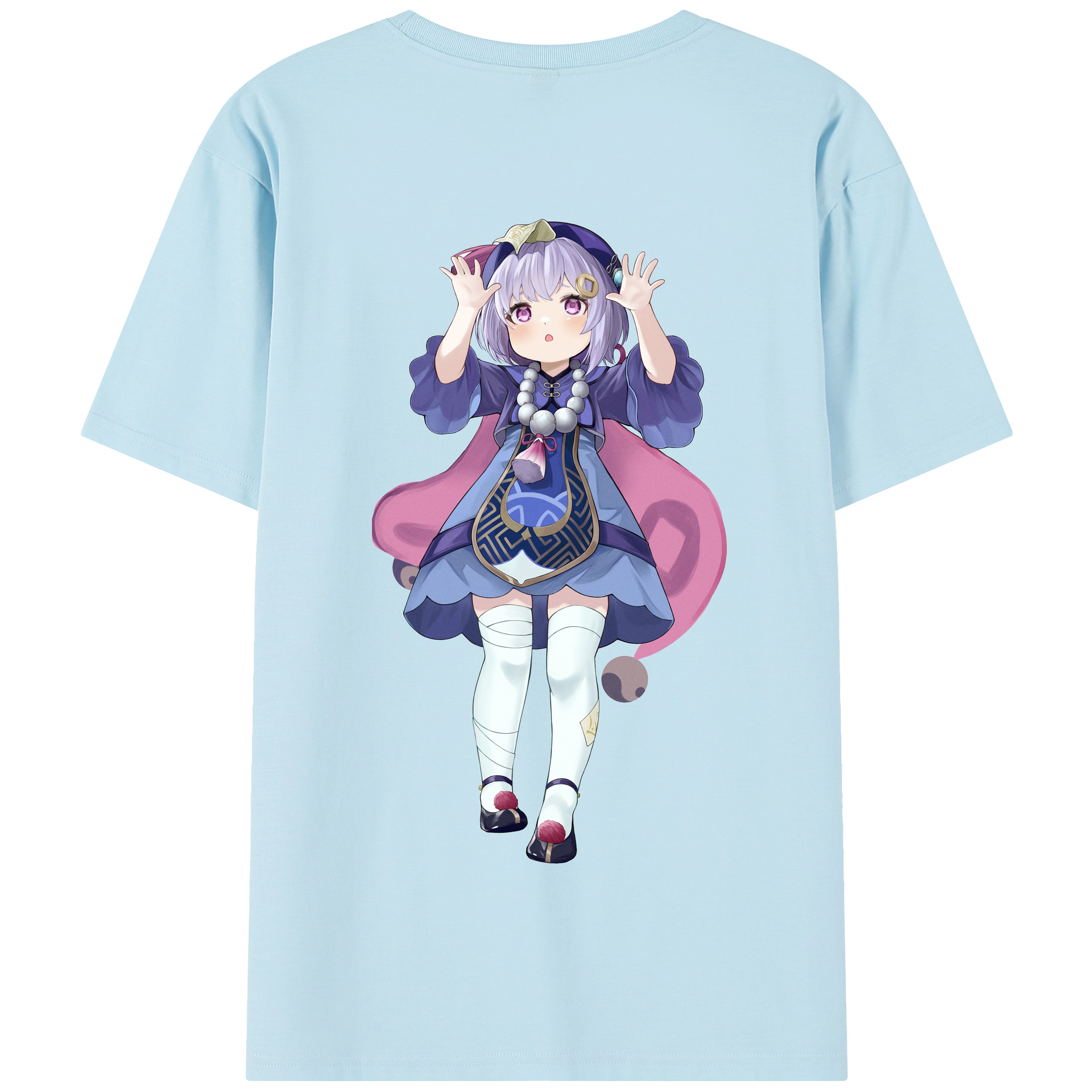 げんし神 七七 なな  genshin Nana 綿100％半袖Tシャツ（背面プリント）